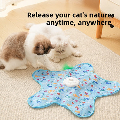 Electric Cat Hunting Toy with Rotating Cover