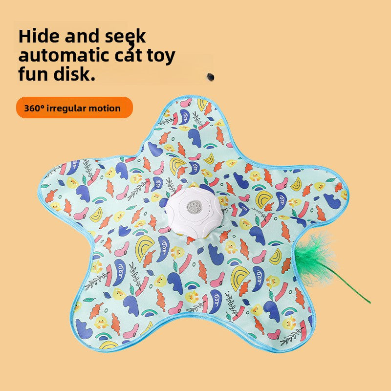 Electric Cat Hunting Toy with Rotating Cover