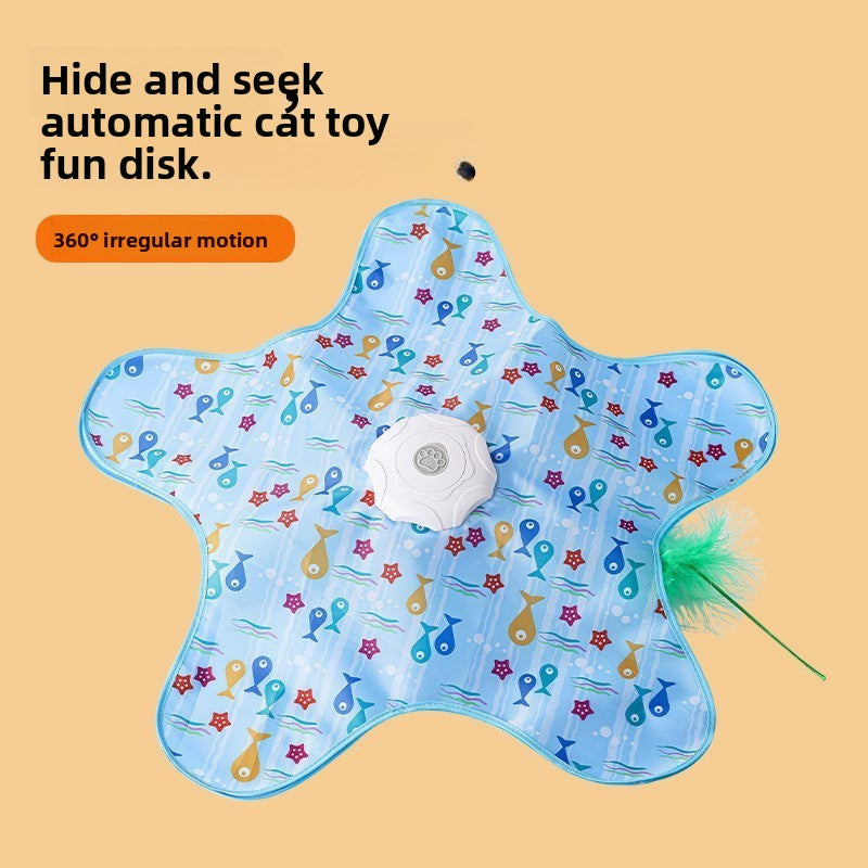 Electric Cat Hunting Toy with Rotating Cover